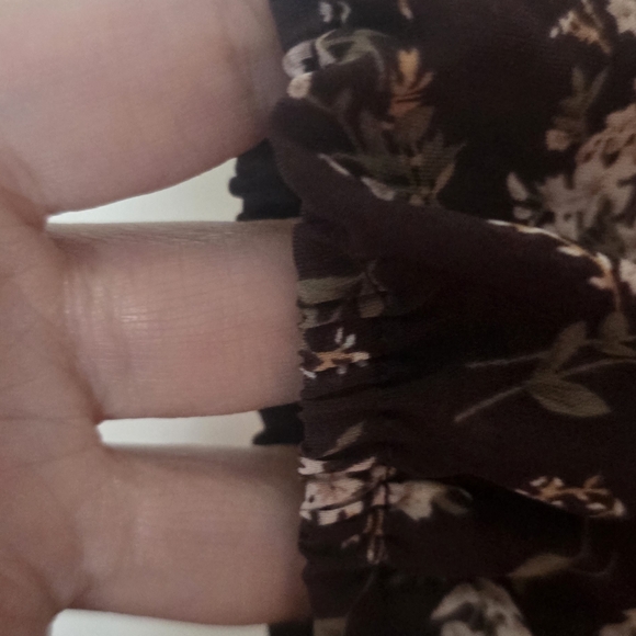 New In Floral Maxi Feminine Dress Long Sleeve Boho Cottagecore New Size Medium - Picture 3 of 6